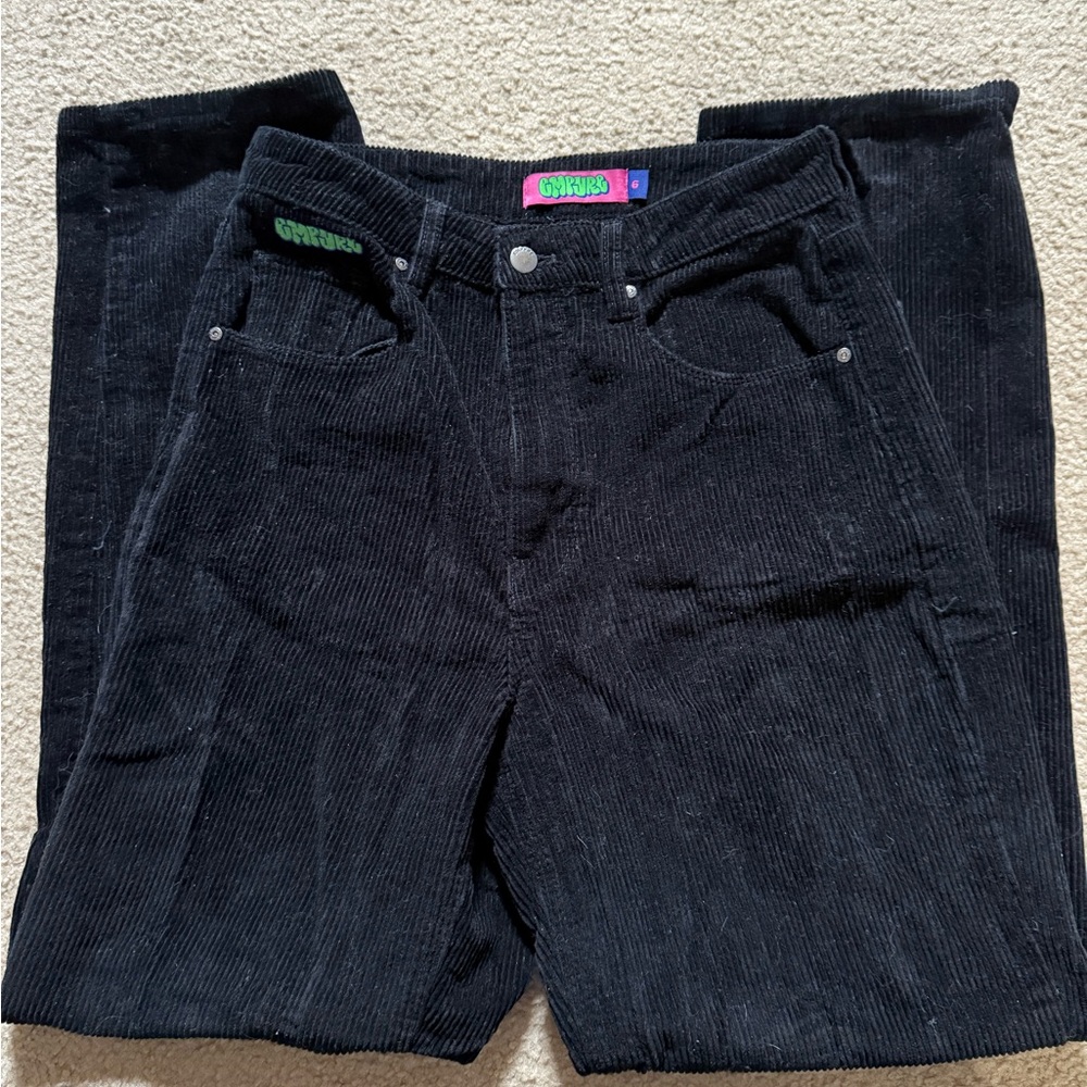 Empyre Black Corduroy Straight Leg Pants